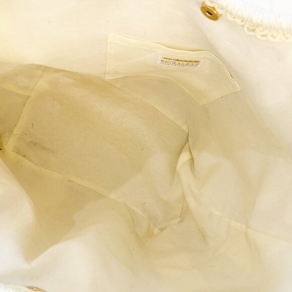 Shiraleah Chicago Mirage Tote - GOLD & WHITE Stripe - Picture 11 of 13